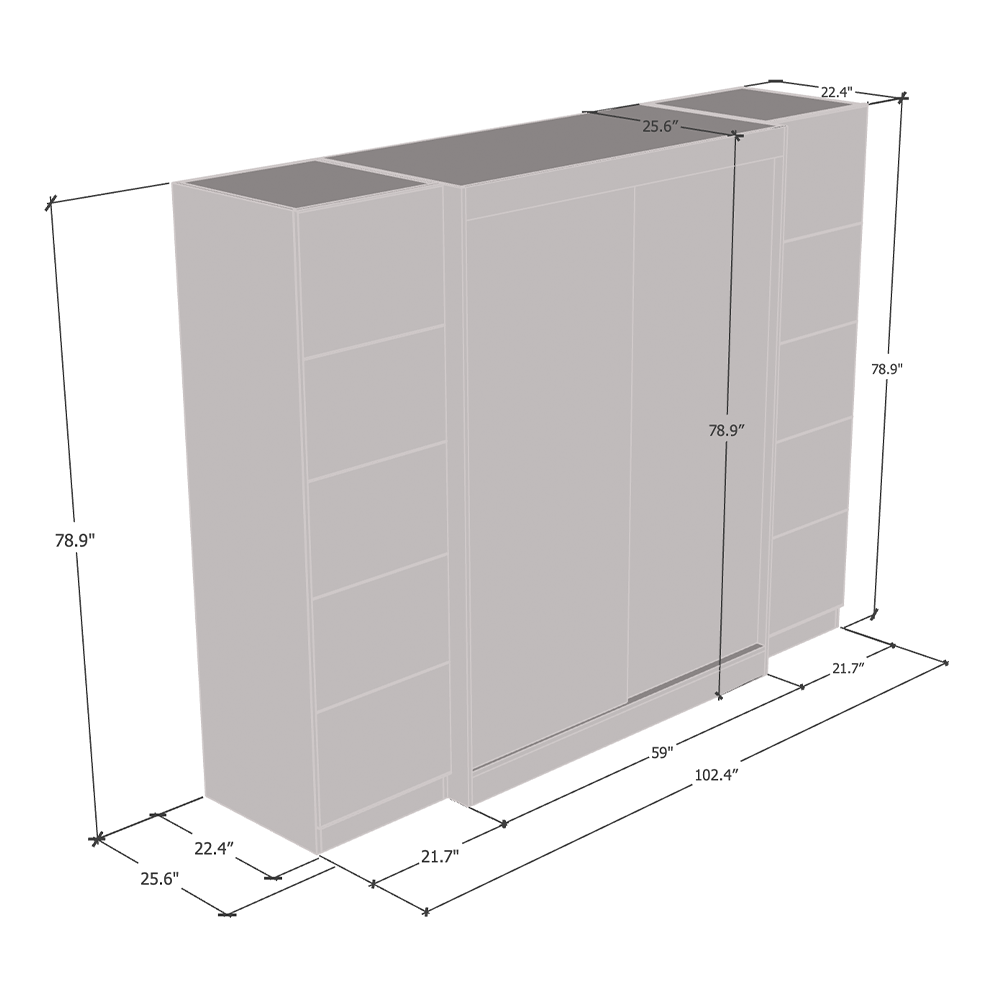 Aria 2D-EXEX Wardrobe - Meble Furniture