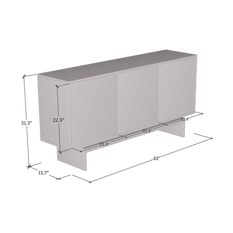 Gram Sideboard dimensions diagram