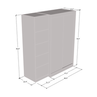 Aria 2D120-EX Wardrobe with 1 Mirror - Meble Furniture