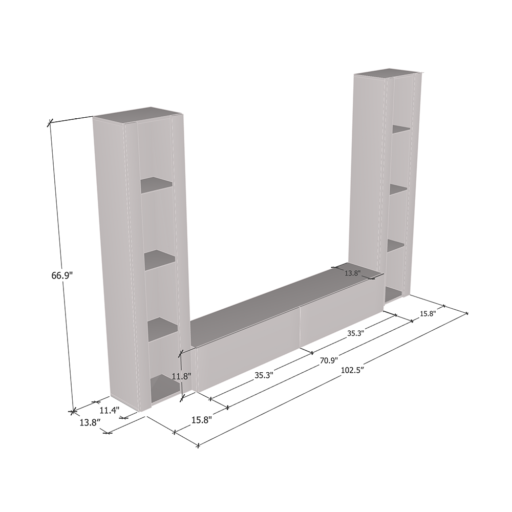 Berno Entertainment Center - Meble Furniture