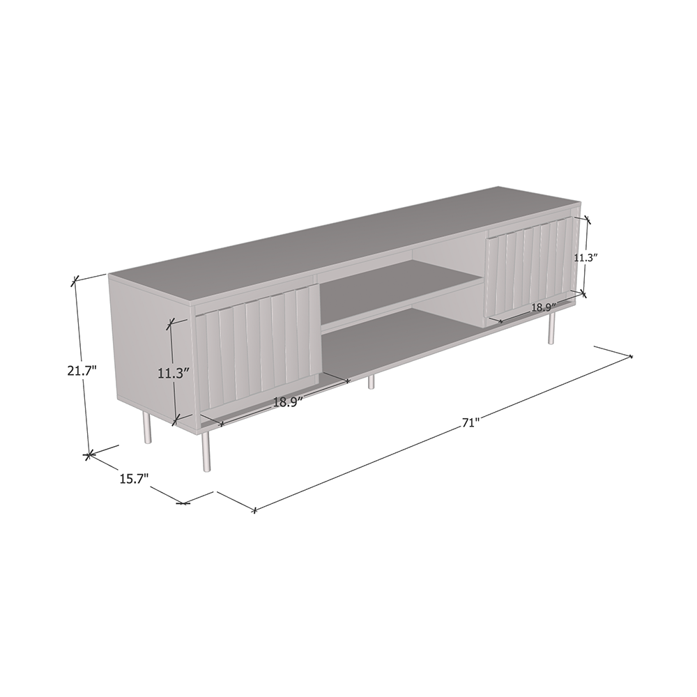 Swing 180 TV Stand, dimensions diagram
