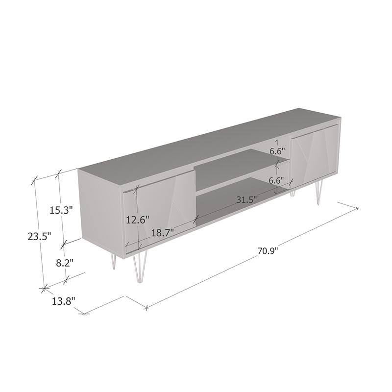 Haifa TV Stand dimensions diagram