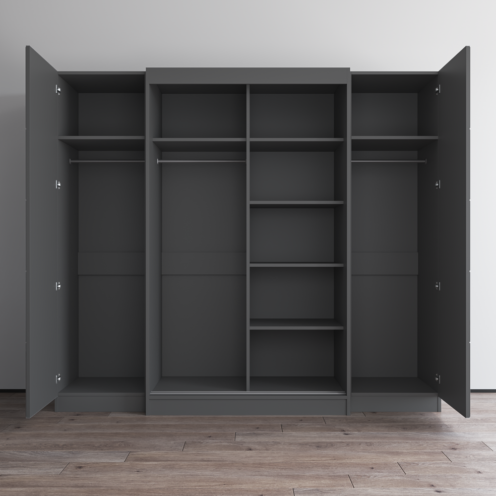 Aria 2D120-EXEX Wardrobe with 2 Mirrors - Meble Furniture
