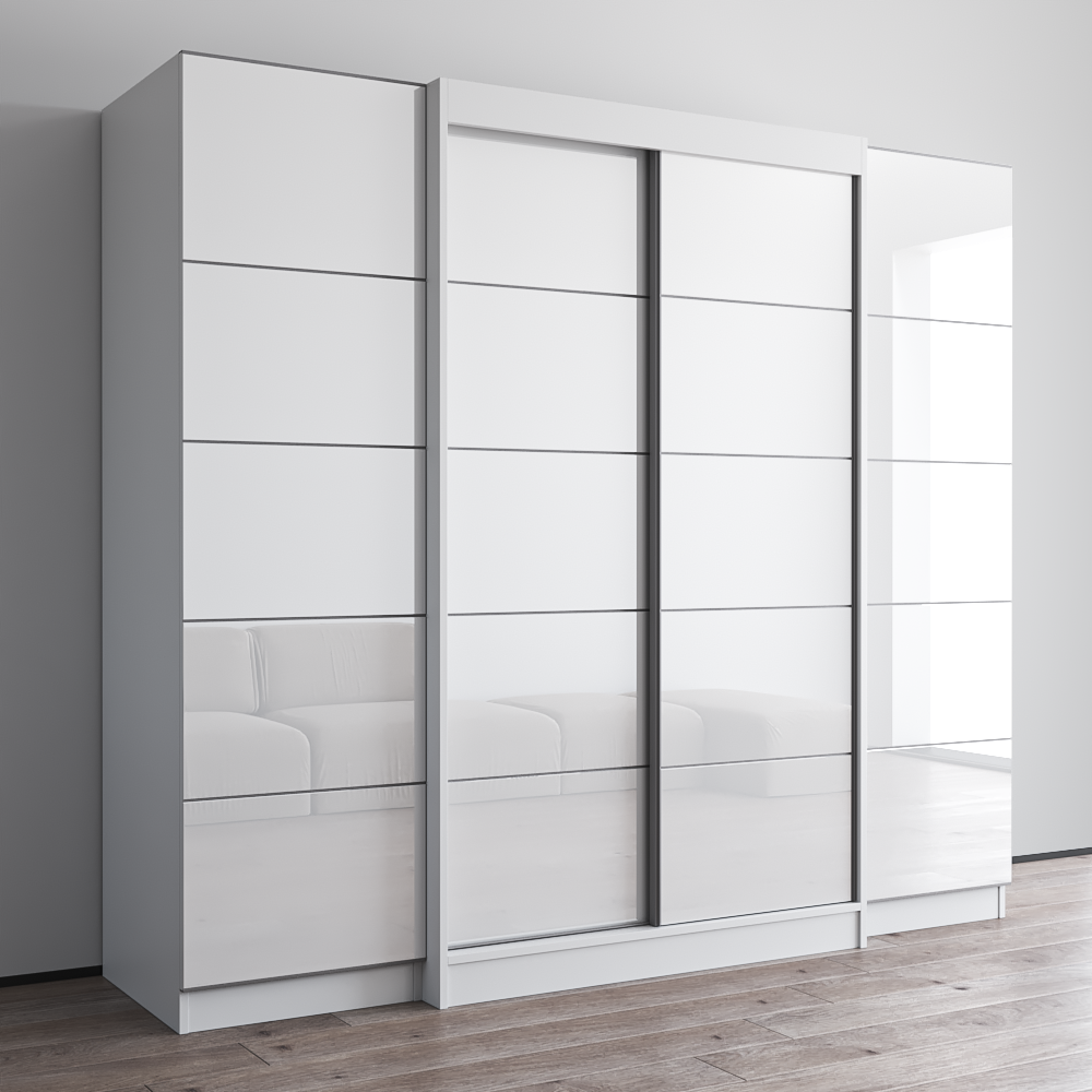 Aria 2D120-EXEX Wardrobe, White, photo 2 of 6