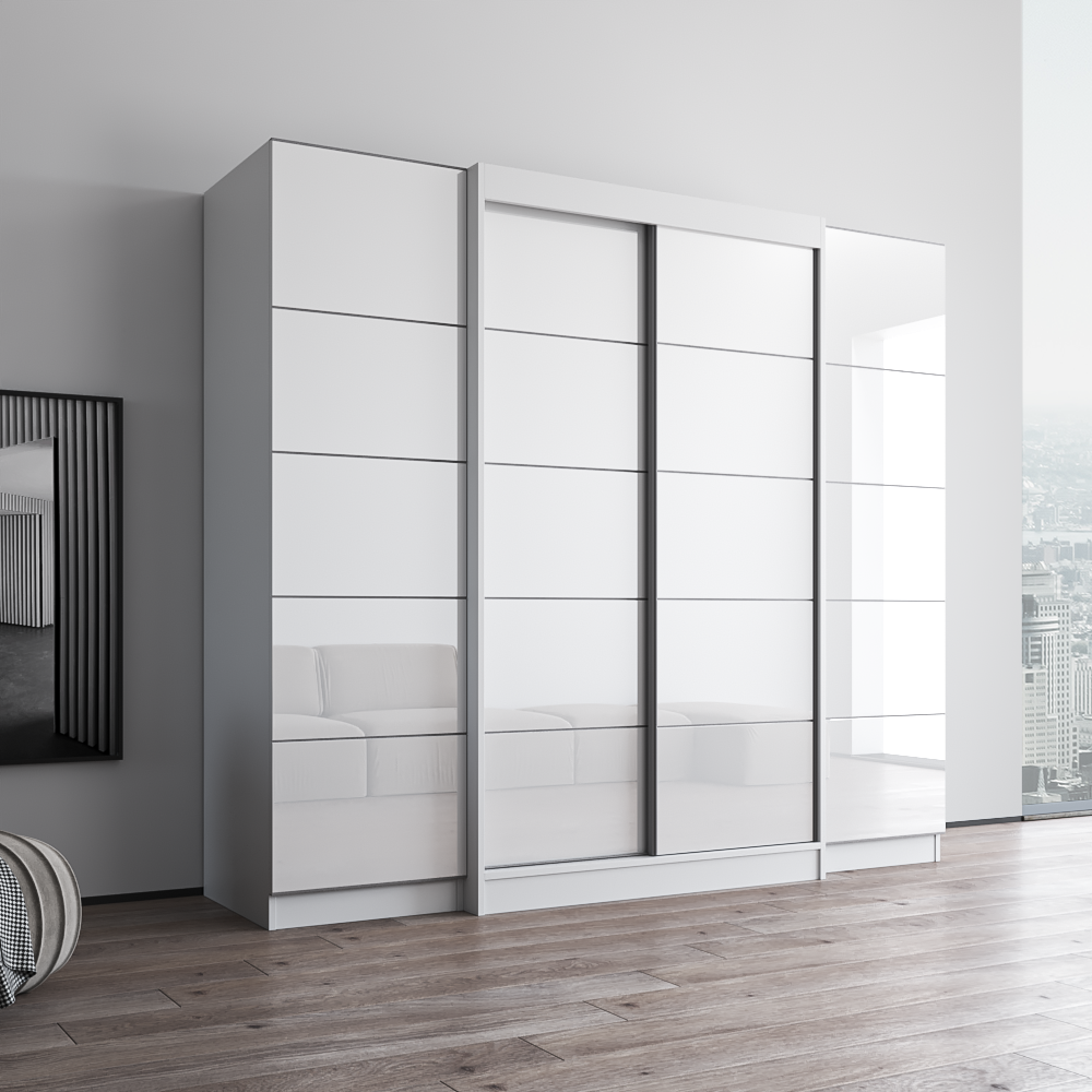 Aria 2D120-EXEX Wardrobe, White, photo 3 of 6