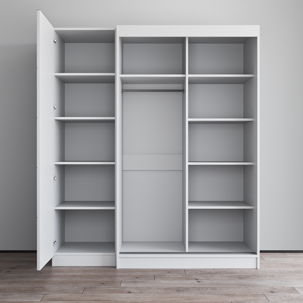 Aria 2D120-EX Wardrobe with 1 Mirror - Meble Furniture