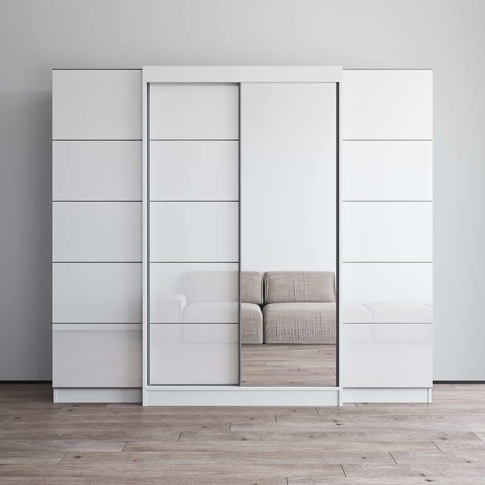 Aria 2D120-EXEX Wardrobe with 1 Mirror - Meble Furniture