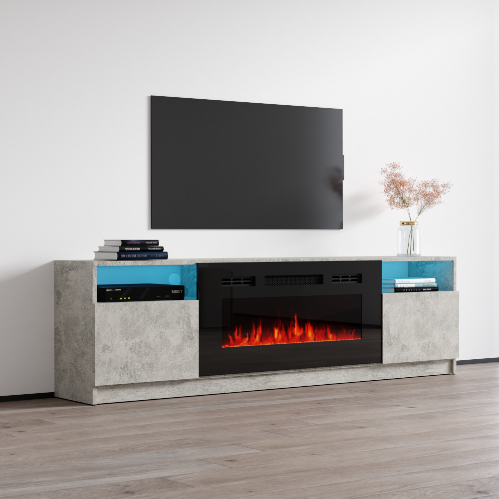York 02 Fireplace TV Stand - Meble Furniture