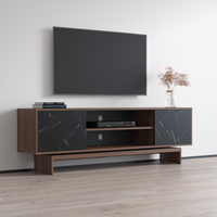 Gram TV Stand, Walnut/Black, photo 3 of 8