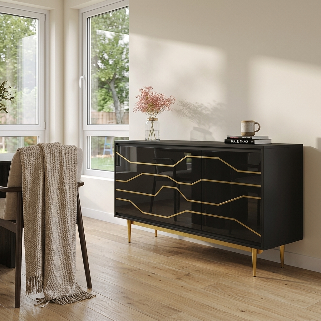 Maze Sideboard, Black, photo 5 of 7