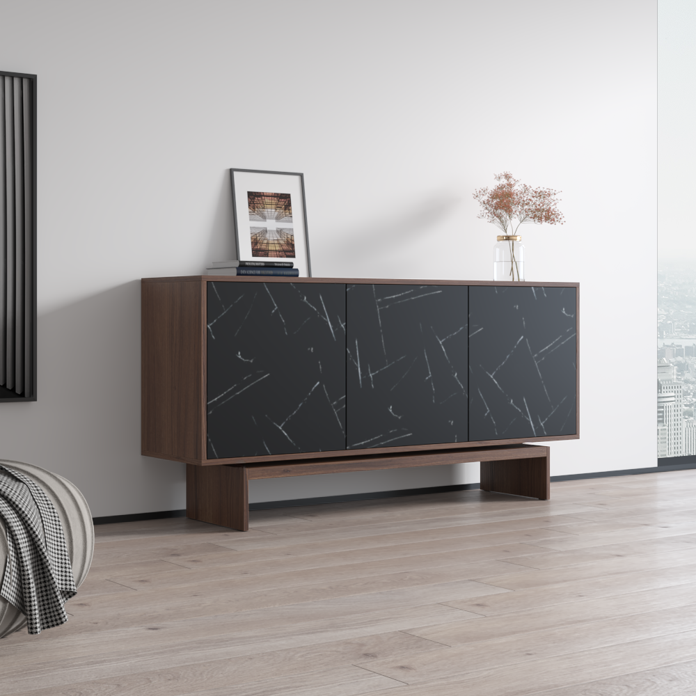 Gram Sideboard, Walnut/Black, photo 4 of 7