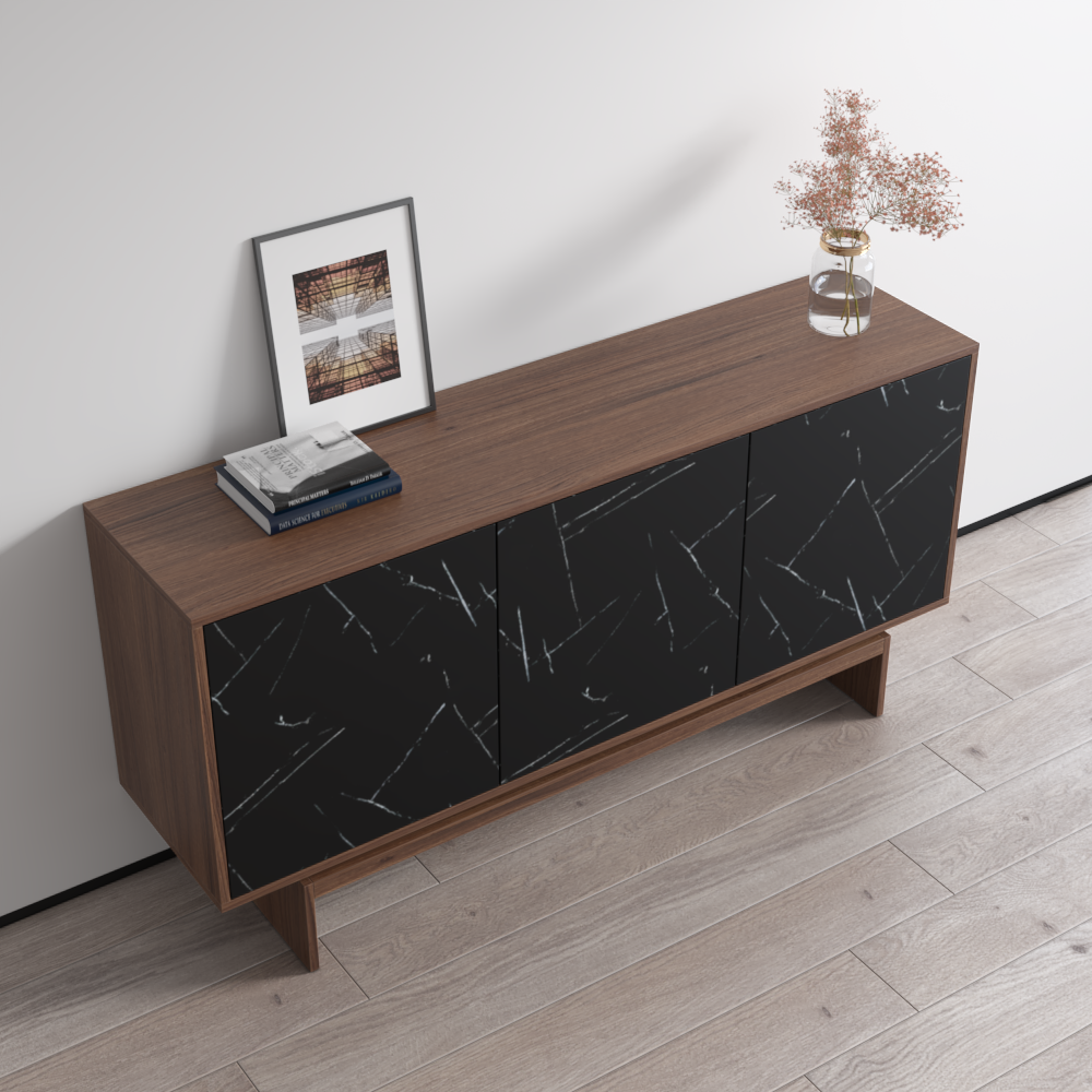 Gram Sideboard, Walnut/Black, photo 5 of 7