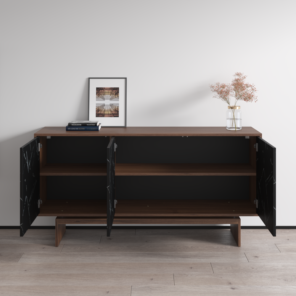 Gram Sideboard, Walnut/Black, photo 7 of 7