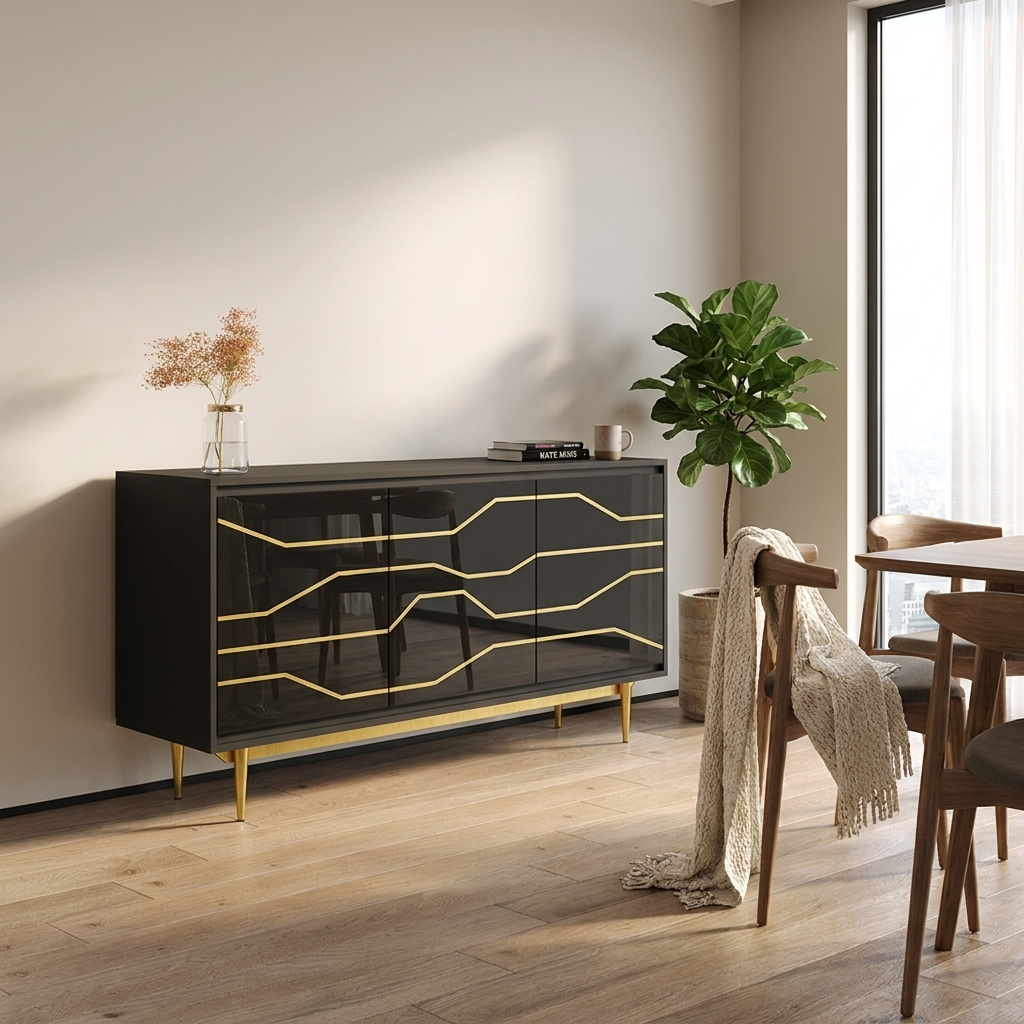 Maze Sideboard, Black, photo 2 of 7