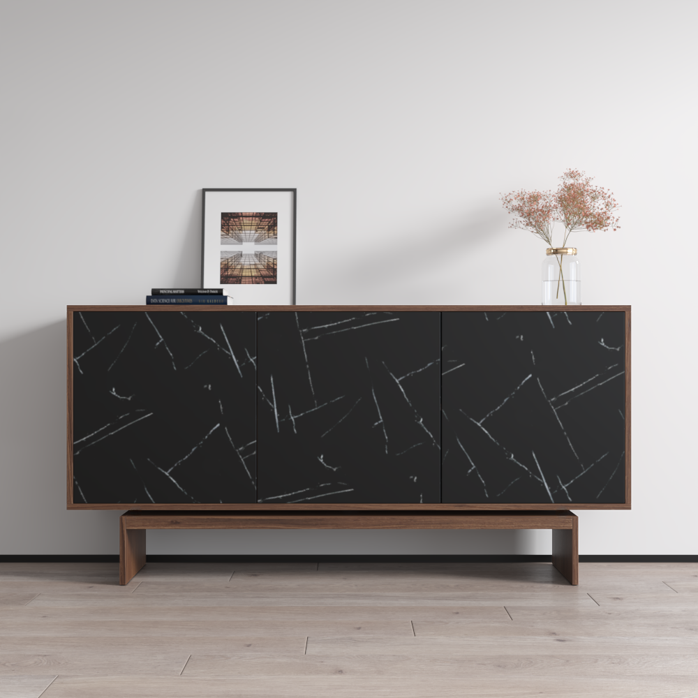 Gram Sideboard, Walnut/Black, photo 1 of 7