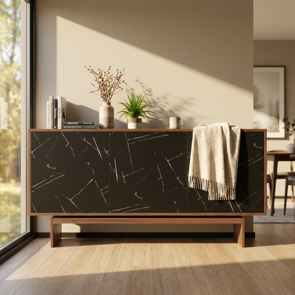 Gram Sideboard, Walnut/Black, photo 6 of 7