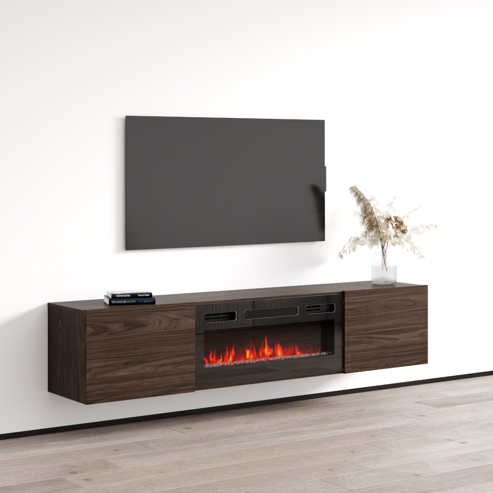 Baja BL-EF Floating Fireplace TV Stand - Meble Furniture