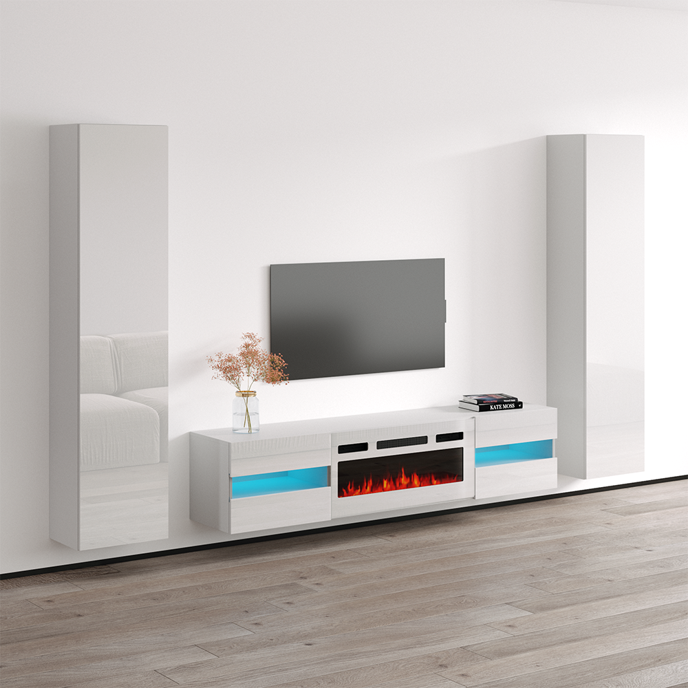 Metro WH-EF Floating Fireplace Entertainment Center - Meble Furniture