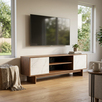Gram TV Stand, Walnut/White, photo 5 of 7