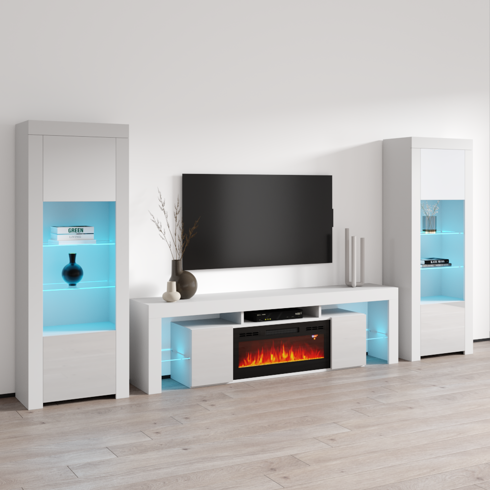 Soleo BL-EF BK-BK Entertainment Center - Meble Furniture