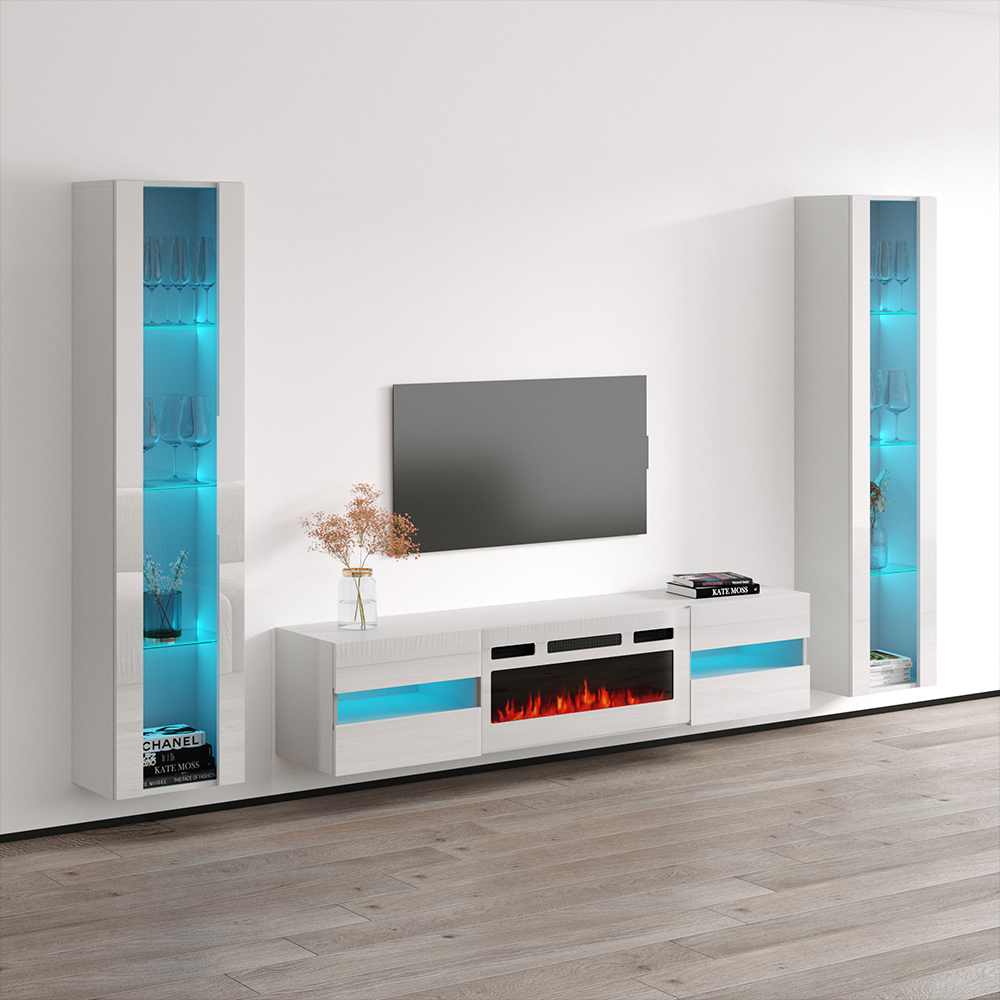 Metro WH-EF Floating Fireplace Entertainment Center - Meble Furniture