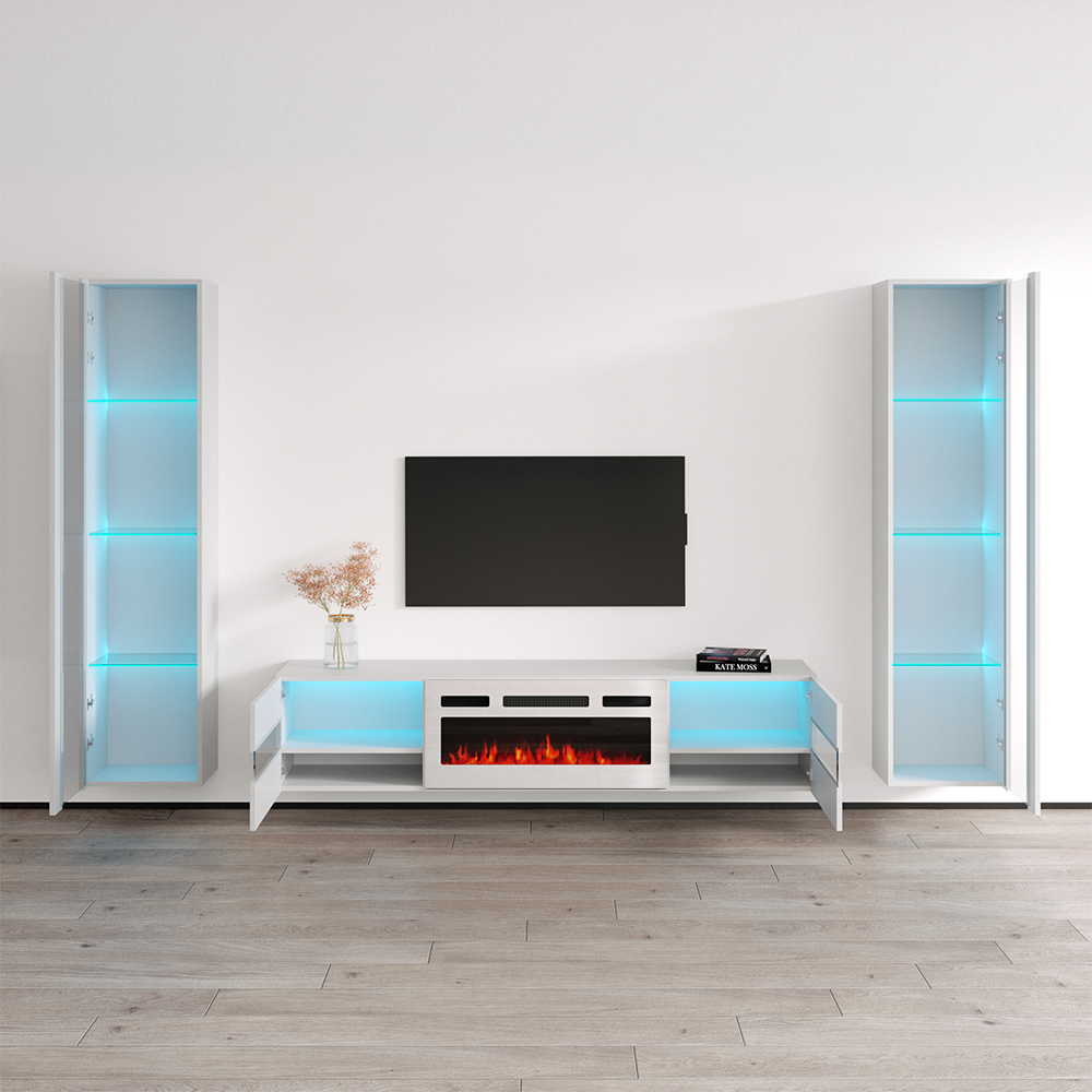 Metro WH-EF Floating Fireplace Entertainment Center - Meble Furniture