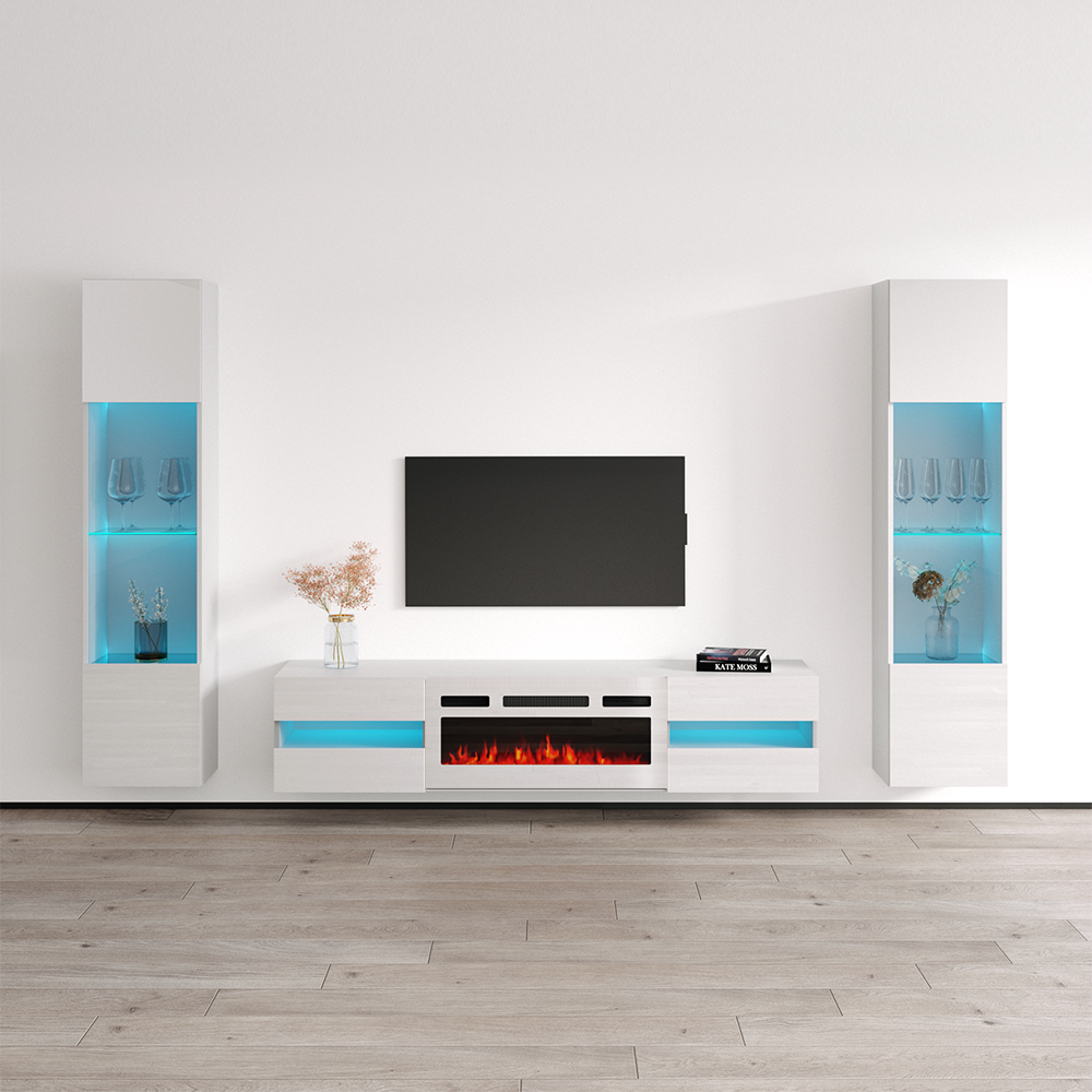 Metro WH-EF Floating Fireplace Entertainment Center - Meble Furniture
