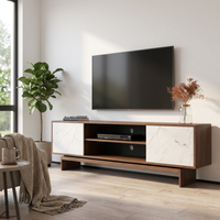 Gram TV Stand, Walnut/White, photo 2 of 7