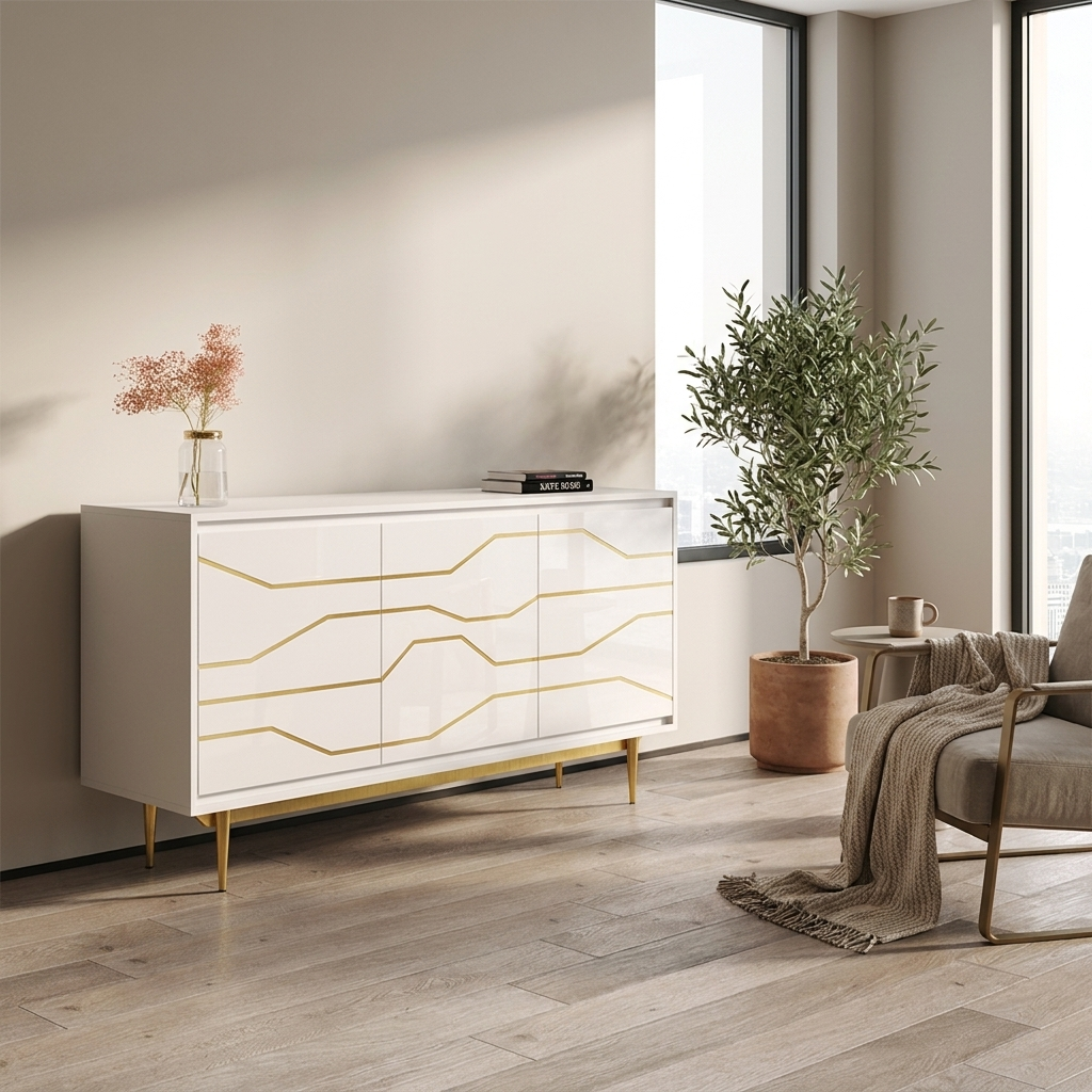 Maze Sideboard, White, photo 2 of 5