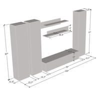 Fly C 30TV Floating Entertainment Center - Meble Furniture