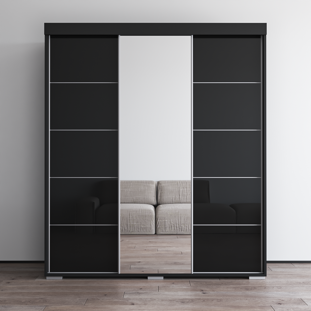 Aria 3D Wardrobe with Mirror - Meble Furniture