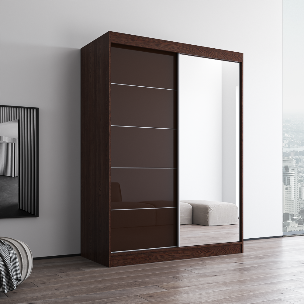 Aria 2D Wardrobe with Mirror - Meble Furniture
