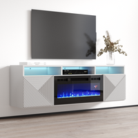 Giza BL-EF Floating Fireplace TV Stand - Meble Furniture