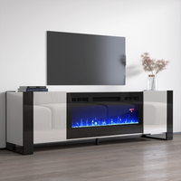 Woody BL-EF Fireplace TV Stand - Meble Furniture