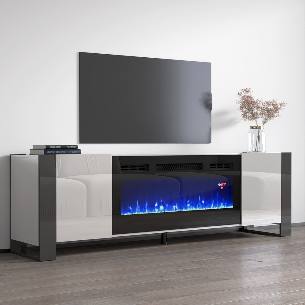 Woody BL-EF Fireplace TV Stand - Meble Furniture