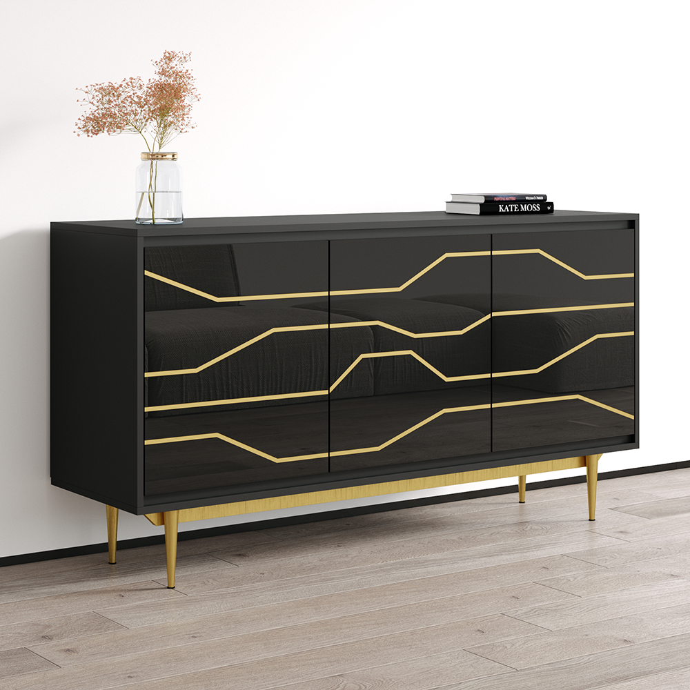 Maze Sideboard, Black, photo 3 of 7
