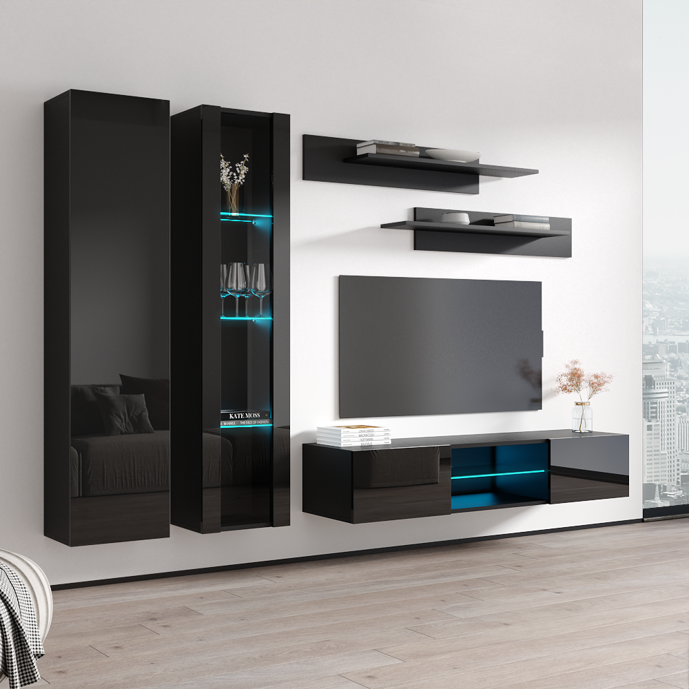 Fly A 33TV Floating Entertainment Center - Meble Furniture