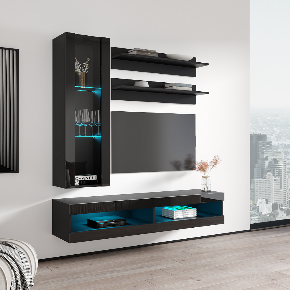 Fly H 34TV Floating Entertainment Center - Meble Furniture