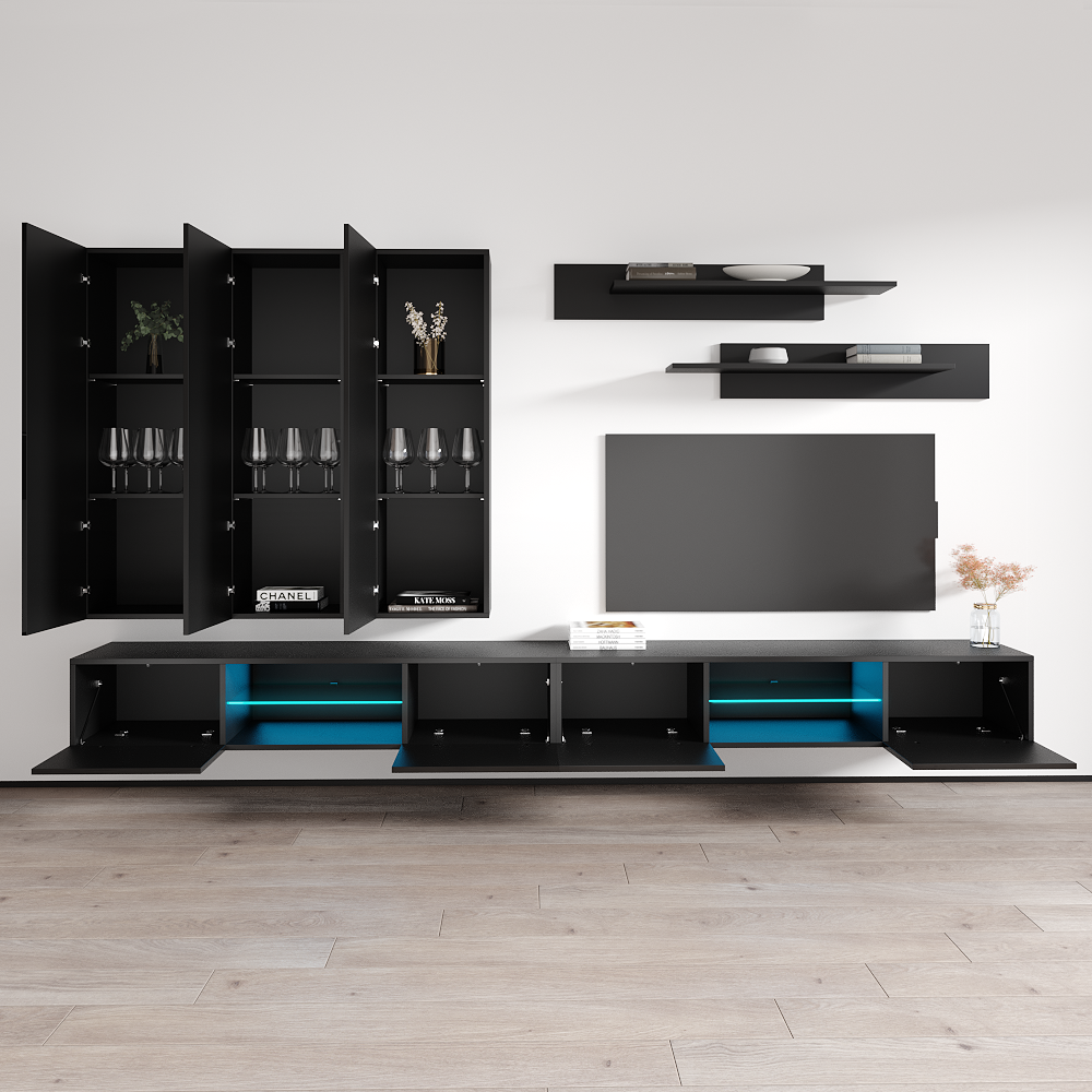 Fly E 33TV Floating Entertainment Center - Meble Furniture