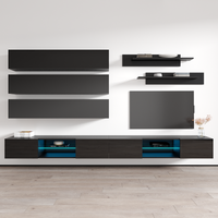 Fly J 33TV Floating Entertainment Center, Black, photo 1 of 15
