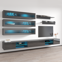Fly J 33TV Floating Entertainment Center, Gray, photo 7 of 15