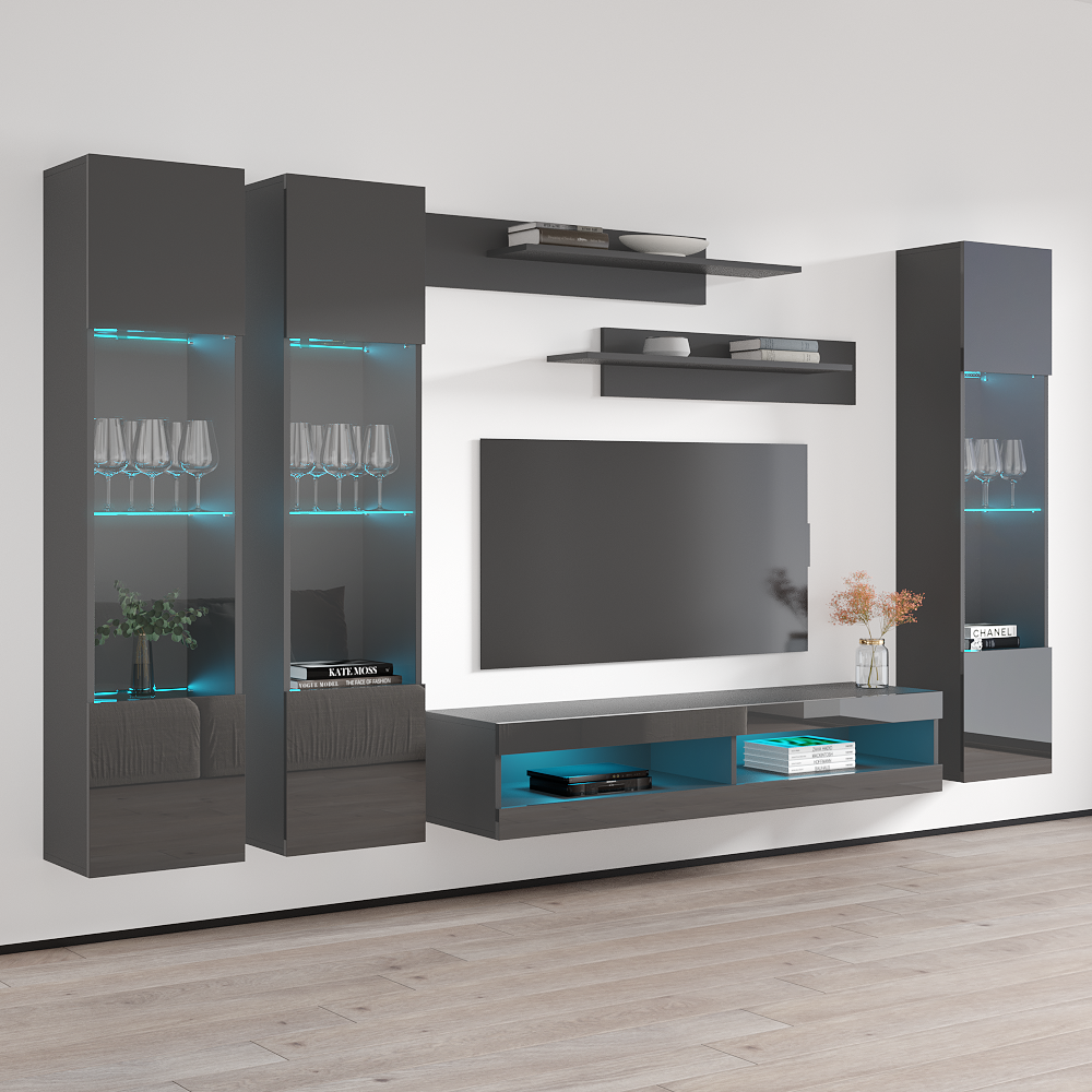 Fly C 34TV Floating Entertainment Center - Meble Furniture