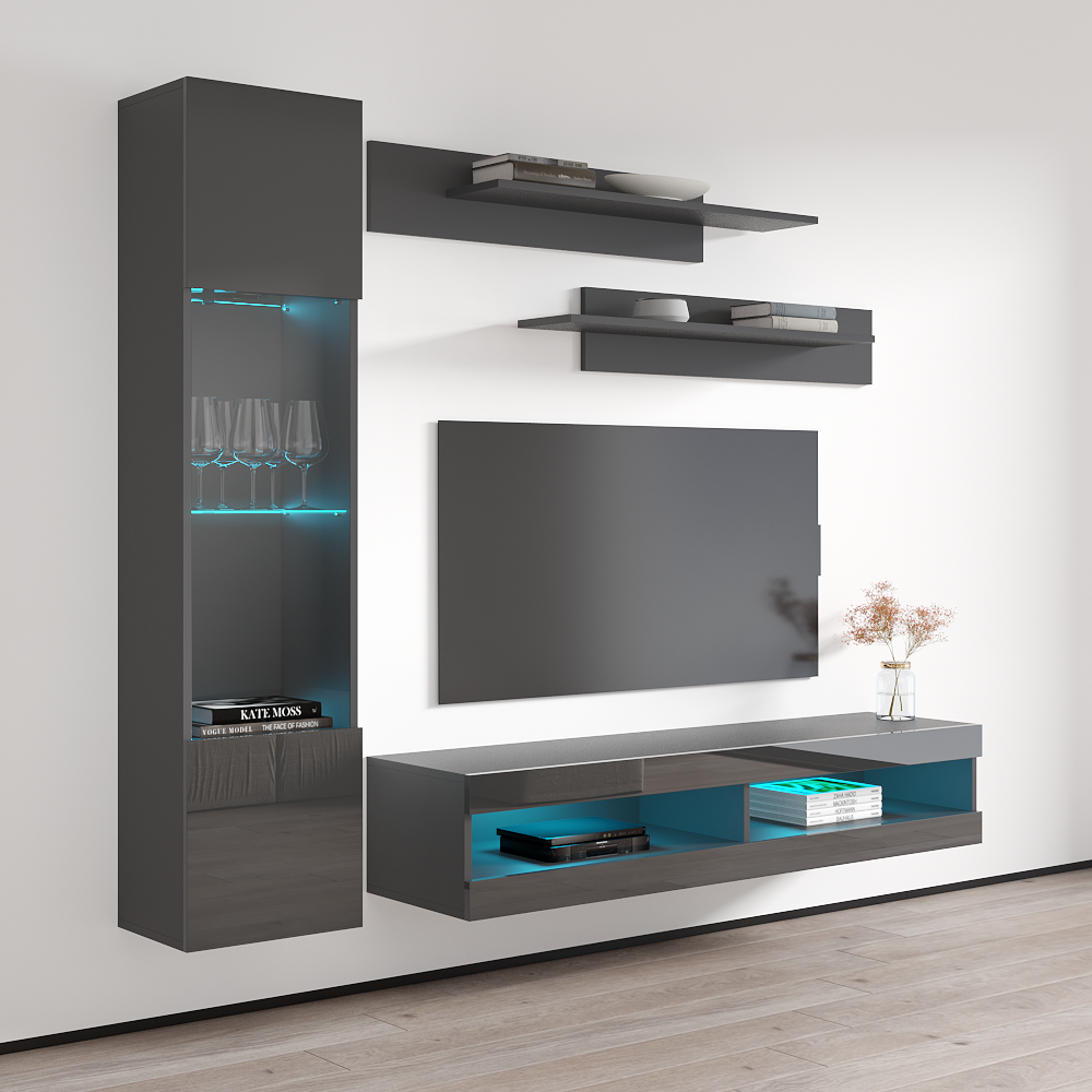Fly G 34TV Floating Entertainment Center - Meble Furniture