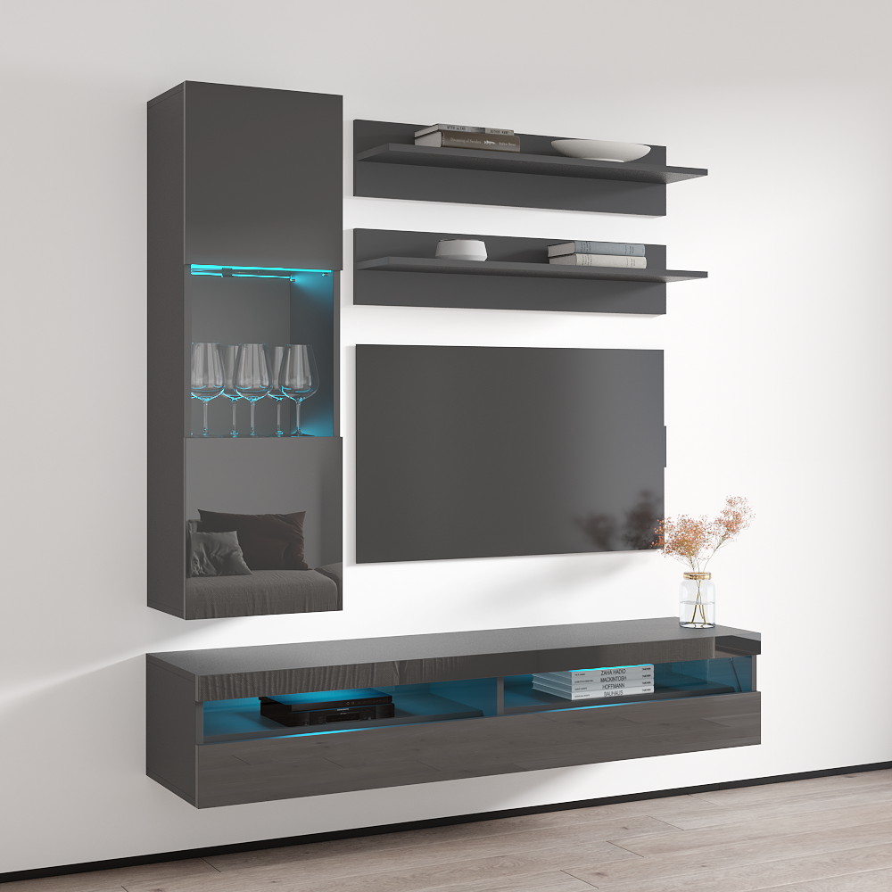 Fly H 35TV Floating Entertainment Center - Meble Furniture