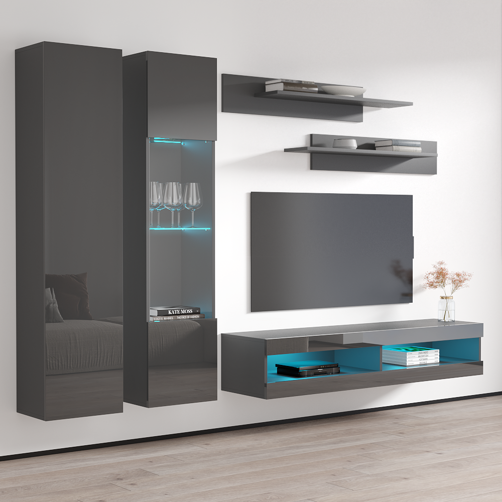 Fly A 34TV Floating Entertainment Center - Meble Furniture