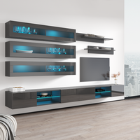Fly J 33TV Floating Entertainment Center, Gray, photo 8 of 15