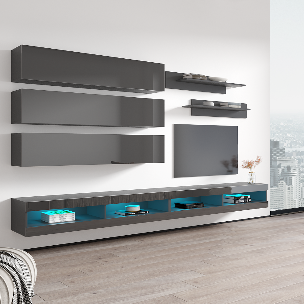Fly J 34TV Floating Entertainment Center - Meble Furniture