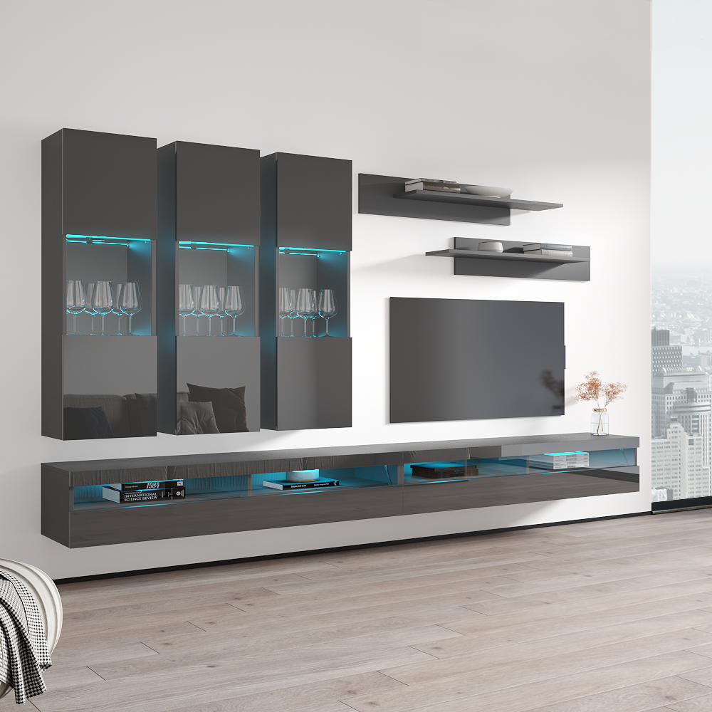Fly E 35TV Floating Entertainment Center - Meble Furniture