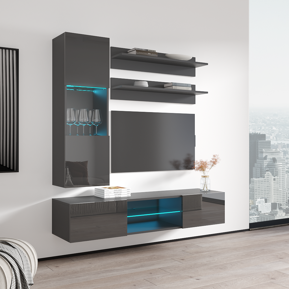 Fly H 33TV Floating Entertainment Center - Meble Furniture