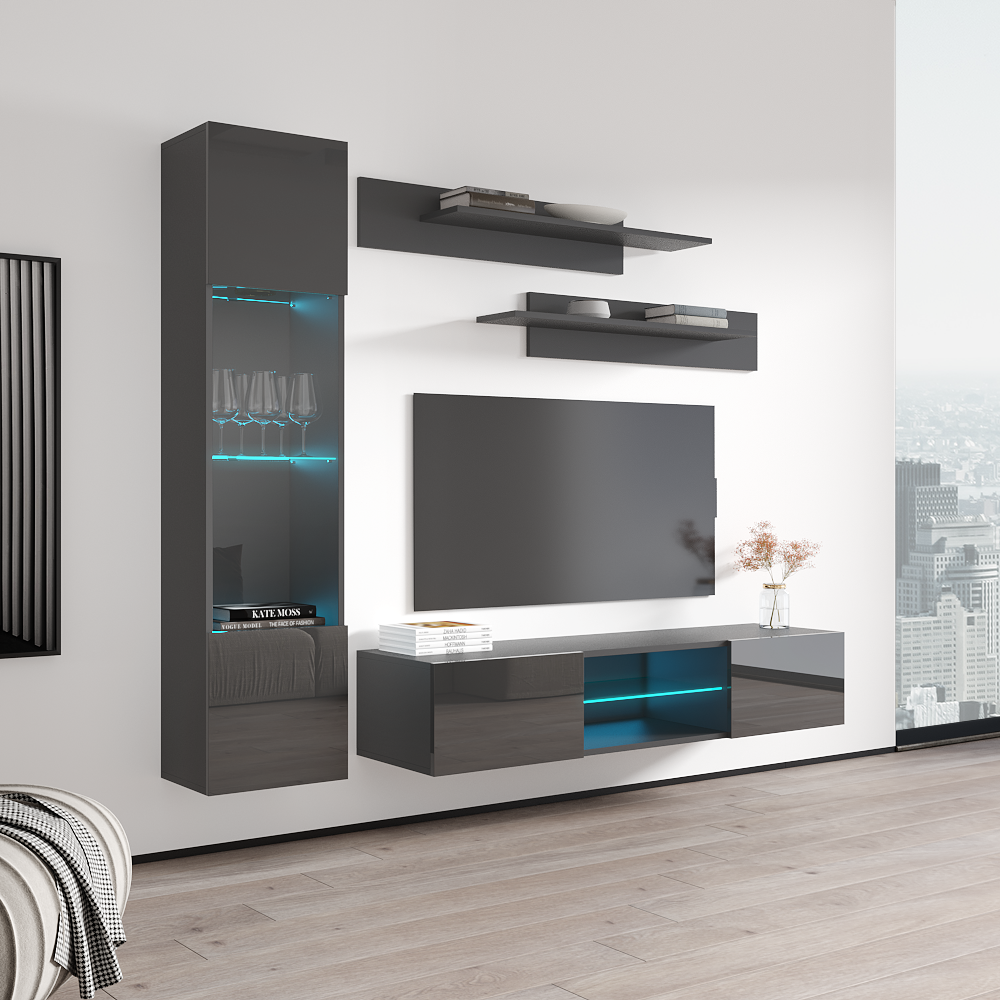 Fly G 33TV Floating Entertainment Center - Meble Furniture